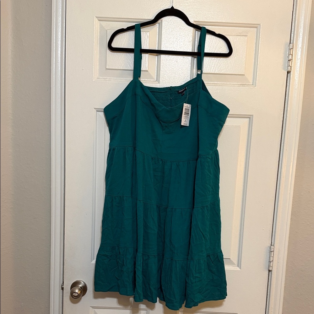 Torrid Teal Sleeveless Dress